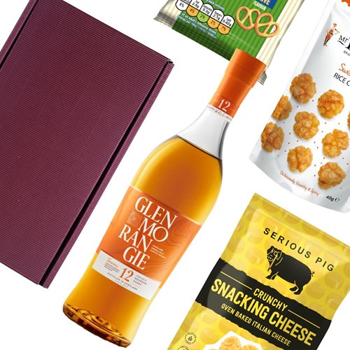 Glenmorangie Original 12 Year Old Whisky 70cl Nibbles Hamper